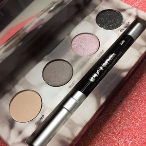 Urban Decay Urban Obsessions palette and eyeliner.